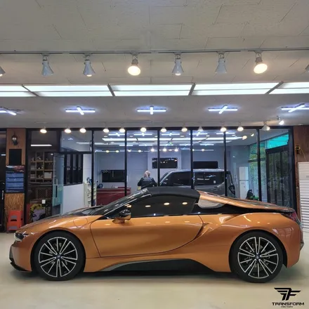 [일산/파주랩핑] bmw i8 유광그레이 전체랩핑+포인트 데칼 / 트랜스폼팩토리 / 고양시 덕이동