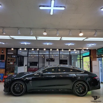 [일산 전체랩핑 전문] 벤츠gt 63 amg 사틴블랙 전체랩핑 / 고양시 덕이동