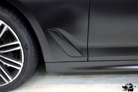 bmw 530i xdrive 사틴블랙 전체랩핑 / 고양시 덕이동