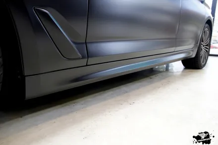 bmw 530i xdrive 사틴블랙 전체랩핑 / 고양시 덕이동