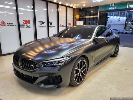 bmw 840i 사틴블랙 전체랩핑 시공 완벽한 포스! / 고양시 덕이동