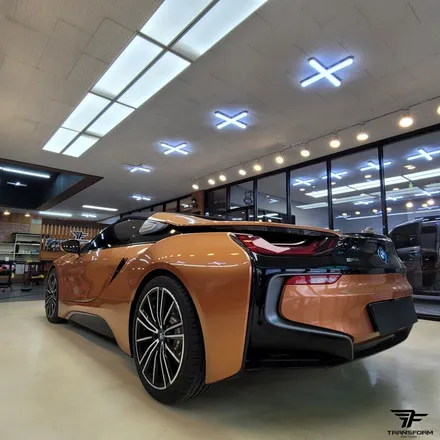 [일산/파주랩핑] bmw i8 유광그레이 전체랩핑+포인트 데칼 / 트랜스폼팩토리 / 고양시 덕이동