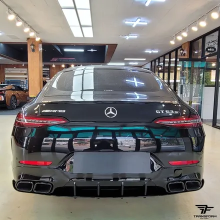 [일산 전체랩핑 전문] 벤츠gt 63 amg 사틴블랙 전체랩핑 / 고양시 덕이동