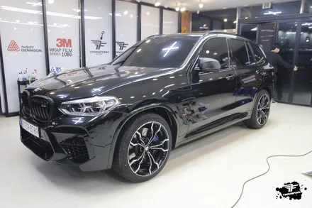 일산랩핑 bmw x3 무광카본 포인트 랩핑 시공했습니다 / 고양시 덕이동