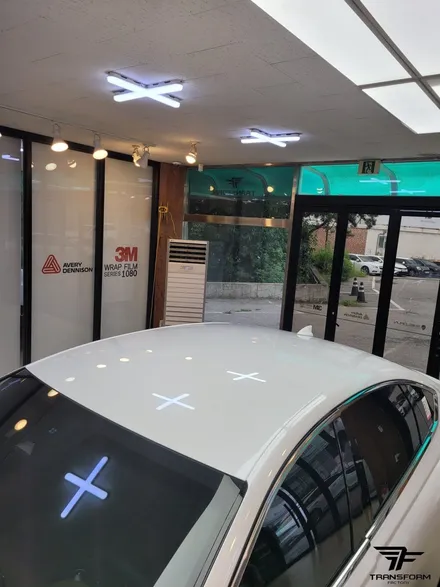 일산랩핑 전문 제네시스 g80 루프스킨 시공 / 고양시 덕이동
