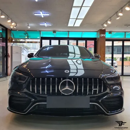 [일산 전체랩핑 전문] 벤츠gt 63 amg 사틴블랙 전체랩핑 / 고양시 덕이동