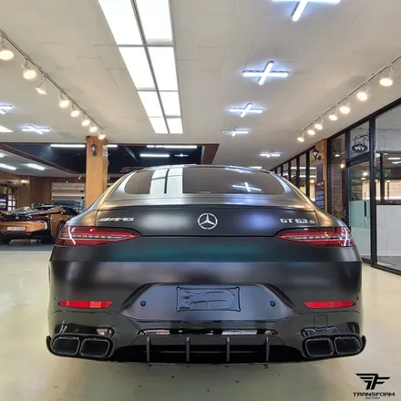[일산 전체랩핑 전문] 벤츠gt 63 amg 사틴블랙 전체랩핑 / 고양시 덕이동