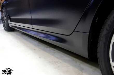 bmw 530i xdrive 사틴블랙 전체랩핑 / 고양시 덕이동