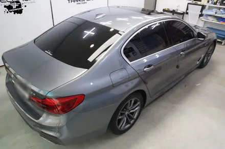 일산랩핑 전문 bmw g30 루프스킨+그릴 크롬 랩핑 시공 / 고양시 덕이동