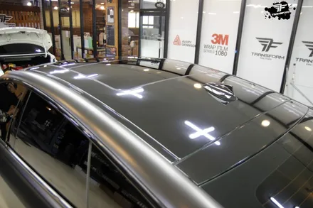 bmw 6gt 사틴블랙 전체랩핑 시공 / 고양시 덕이동