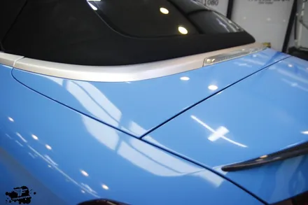 벤츠 c63s amg 전체랩핑 재시공 / 에이버리 라이트 블루 / 고양시 덕이동