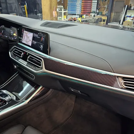 BMW X7 사틴블랙 전체랩핑+크롬딜리트+실내랩핑+라이트PPF 시공을 한번에! [트랜스폼팩토리] / 고양시 덕이동
