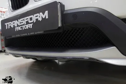 일산랩핑 bmw x1 필러+사이드미러+디퓨저 부분랩핑 시공 / 고양시 덕이동