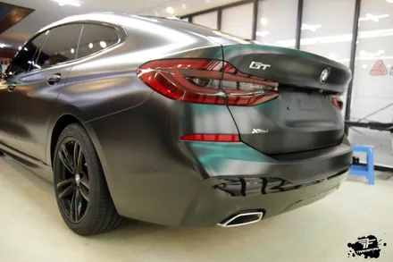 bmw 6gt 사틴블랙 전체랩핑 시공 / 고양시 덕이동