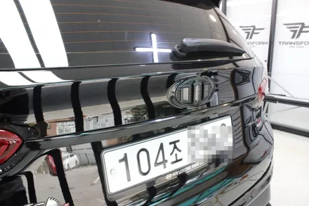 자동차 랩핑 싼타페 tm 크롬죽이기 시공 / 고양시 덕이동