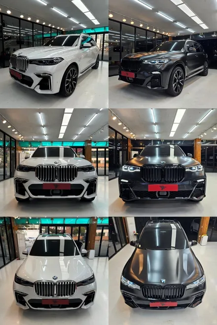 BMW X7 사틴블랙 전체랩핑+크롬딜리트+실내랩핑+라이트PPF 시공을 한번에! [트랜스폼팩토리] / 고양시 덕이동