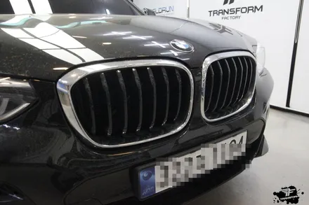 일산 랩핑 bmw x3 그릴 크롬랩핑 시공 리뷰 / 고양시 덕이동