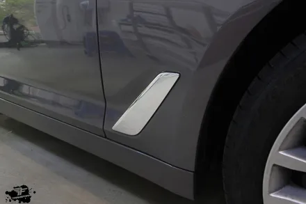 일산랩핑 bmw g30 튜닝 안개등+휀다 에이브리더 크롬 랩핑 시공 / 고양시 덕이동