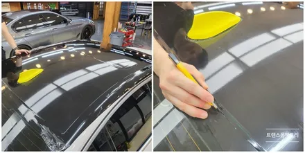 BMW G30 루프스킨 크롬죽이기 이젠 필수 일산 트랜스폼팩토리 / 고양시 덕이동