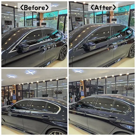 BMW G30 창문크롬죽이기 실내PPF 디지털컷팅 일산 트랜스폼팩토리 / 고양시 덕이동