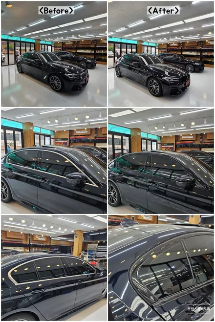 BMW 5시리즈 크롬딜리트 그릴교체서비스 일산 트랜스폼팩토리 / 고양시 덕이동