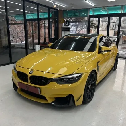 [일산랩핑] BMW M4 전체랩핑 깔끔하게 블랙 / 고양시 덕이동