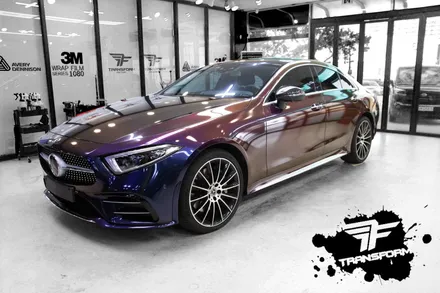 벤츠cls53 amg 3m딥스페이스 전체랩핑 / 고양시 덕이동