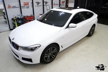 일산 랩핑 bmw 6gt 사틴화이트 전체랩핑 퀄리티 완벽 / 고양시 덕이동