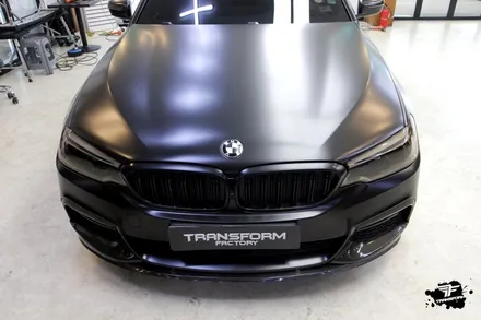 bmw 530i xdrive 사틴블랙 전체랩핑 / 고양시 덕이동