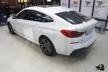 일산 랩핑 bmw 6gt 사틴화이트 전체랩핑 퀄리티 완벽 / 고양시 덕이동