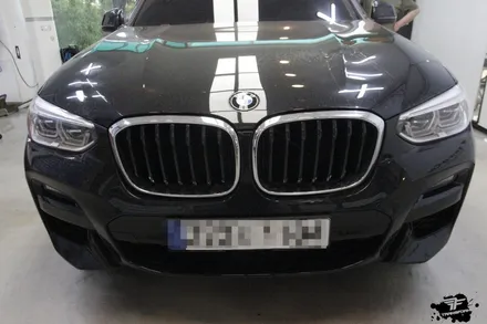 일산 랩핑 bmw x3 그릴 크롬랩핑 시공 리뷰 / 고양시 덕이동