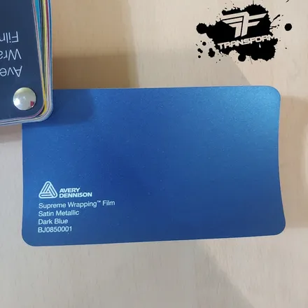 테슬라 전체랩핑 사틴 다크 블루 컬러로 180도 반전매력! / 고양시 덕이동