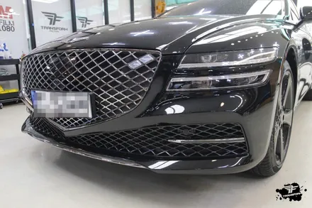 제네시스 g80 풀체인지 전체 크롬죽이기 시공으로 올블랙 변신! / 고양시 덕이동