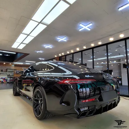 [일산 전체랩핑 전문] 벤츠gt 63 amg 사틴블랙 전체랩핑 / 고양시 덕이동