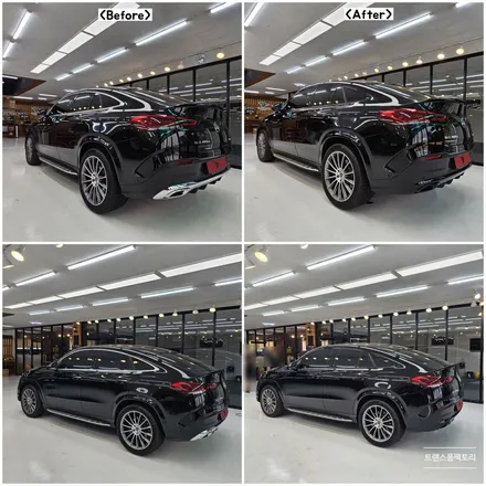 벤츠 GLE400d 쿠페 크롬죽이기 일산랩핑 트랜스폼팩토리에서 했어요 / 고양시 덕이동