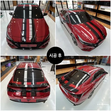 아반떼 CN7 바이퍼라인 데칼맛집 일산 트랜스폼팩토리 / 고양시 덕이동