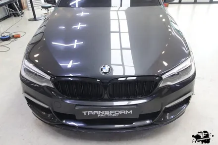 bmw 530i xdrive 사틴블랙 전체랩핑 / 고양시 덕이동