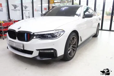 bmw g30 튜닝 m퍼포먼스 포인트 데칼로 드레스업! / 고양시 덕이동