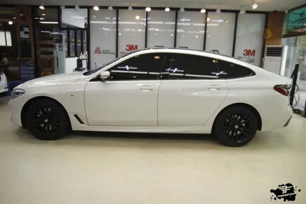bmw 6gt 사틴블랙 전체랩핑 시공 / 고양시 덕이동
