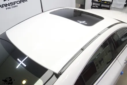 일산 랩핑 벤츠 cls 400d 루프스킨 시공 by 트랜스폼팩토리 / 고양시 덕이동