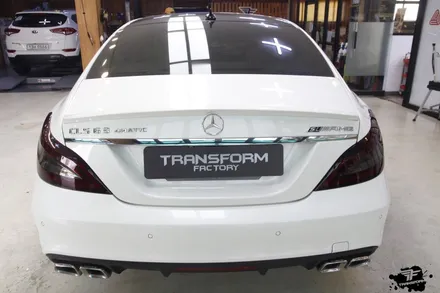 벤츠 cls 63 amg 사이드미러 포인트 랩핑+라이트 ppf 시공 / 고양시 덕이동