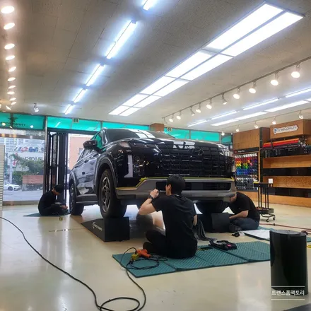 팰리세이드 앞뒤범퍼크롬 휠랩핑 일산 트랜스폼팩토리에서 / 고양시 덕이동