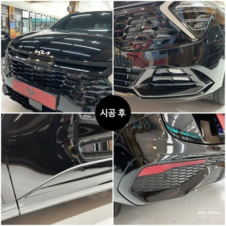 일산랩핑 트랜스폼팩토리에서 스포티지 NQ5 크롬죽이기 꼼꼼하게 잘하네요 / 고양시 덕이동