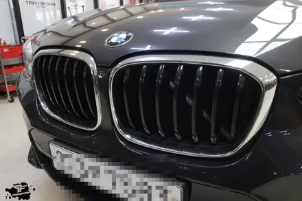 bmw x4 사틴블랙 전체랩핑 / 고양시 덕이동