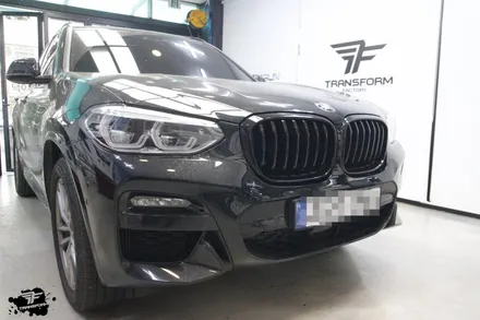 일산 랩핑 bmw x3 그릴 크롬랩핑 시공 리뷰 / 고양시 덕이동