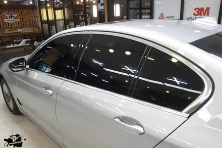 bmw g30 튜닝 일산랩핑 트랜스폼팩토리에서 크롬죽이기로 해결! / 고양시 덕이동