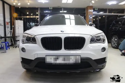 자동차 부분랩핑으로 밋밋한 내차에 포인트 살리기(bmw x1/유광 카본) / 고양시 덕이동
