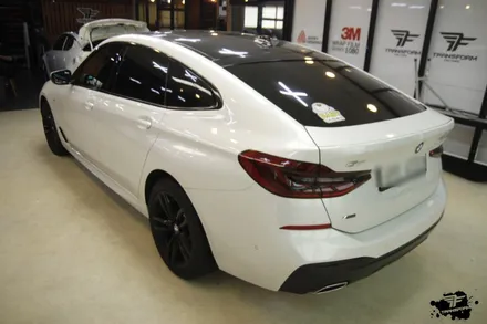 bmw 6gt 사틴블랙 전체랩핑 시공 / 고양시 덕이동