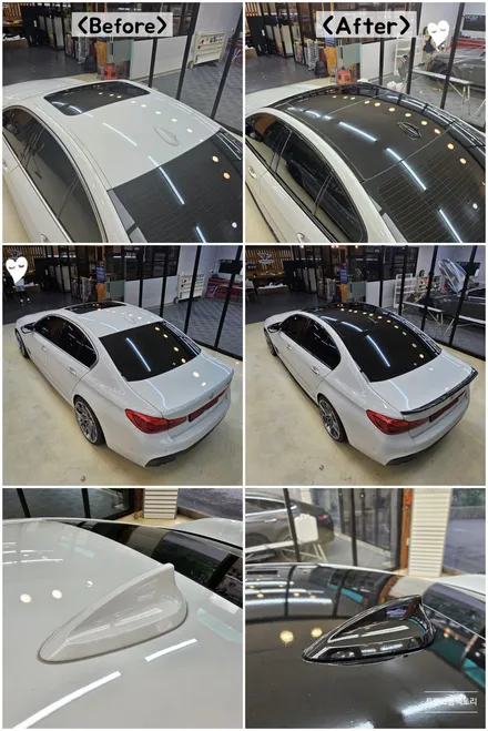 BMW G30 루프스킨 크롬죽이기 이젠 필수 일산 트랜스폼팩토리 / 고양시 덕이동