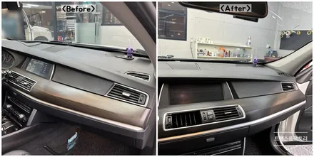 일산랩핑 트랜스폼팩토리 BMW 5GT 실내랩핑 깔끔해요 / 고양시 덕이동